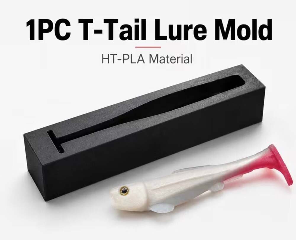 Soft Plastic Lure Mold 4" Paddle Tail Swimbait – Mold Open Pour Tackle